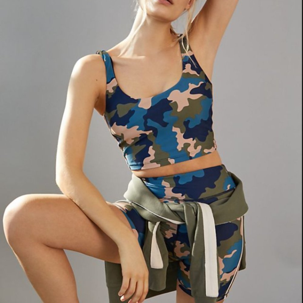 NWT The Upside Lana Camo Longline Sports Bra